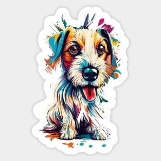 Cute Jack Russel Terrier Dog Sticker